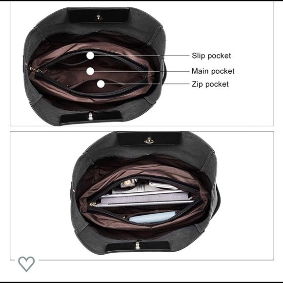 Bostaten tote purse shoulder bucket Bag - Picture 7 of 8